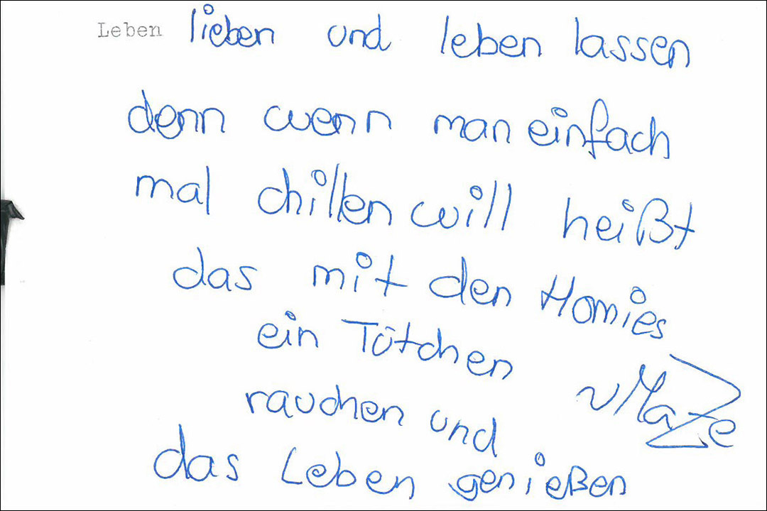 wenn ich muss intervention